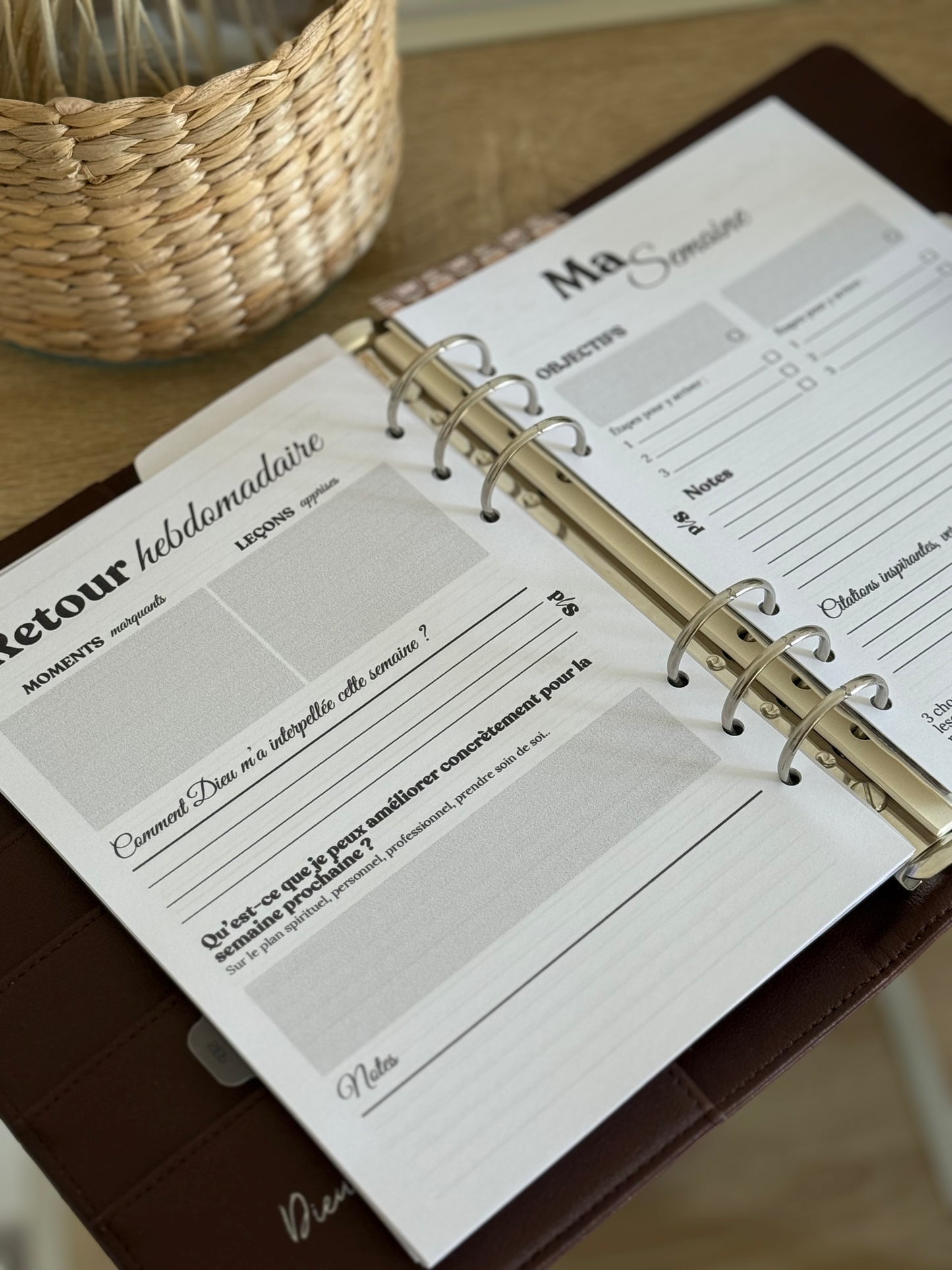 Agenda semainier Introspectif (non daté)