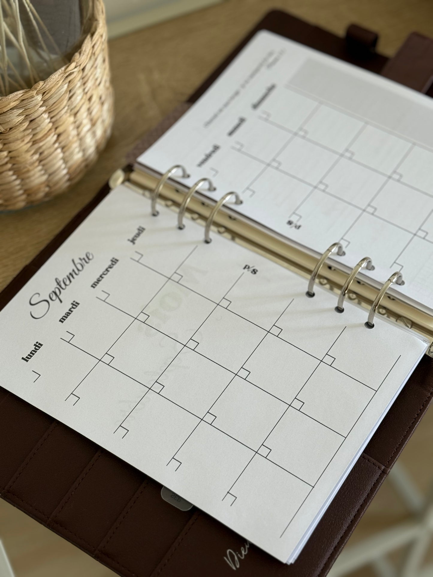 Agenda semainier Introspectif (non daté)