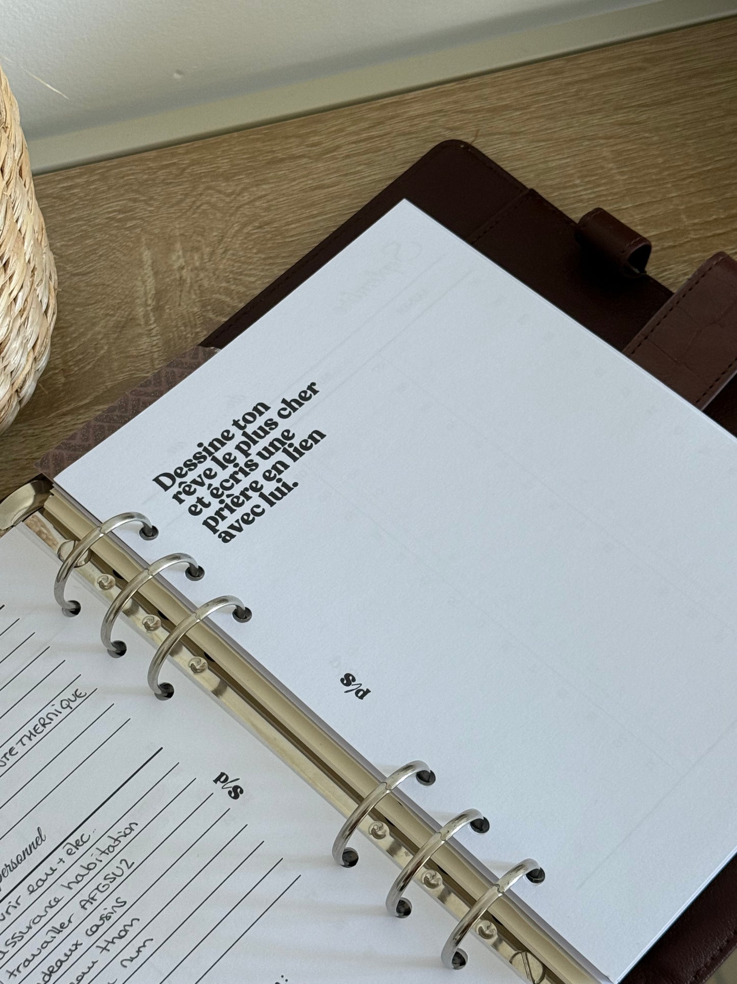 Agenda semainier Créatif (non daté)