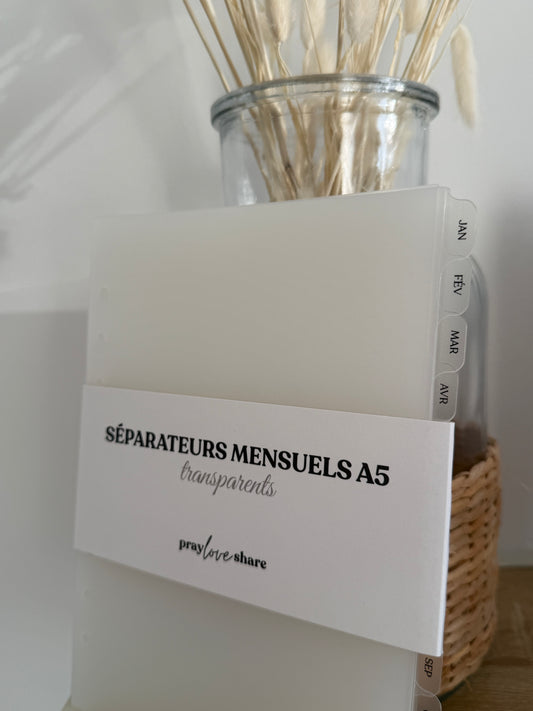 Séparateurs mensuels