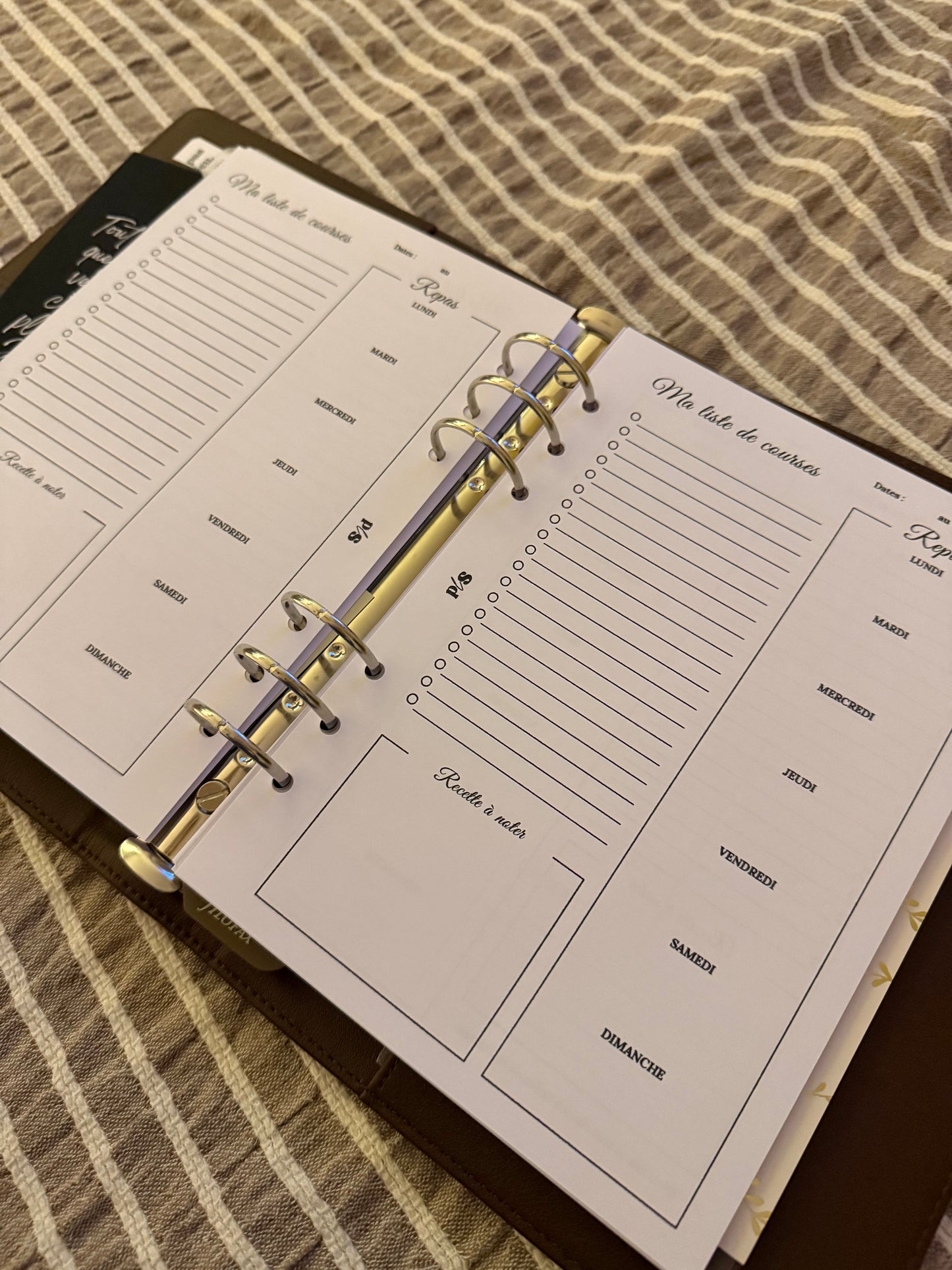 Ma liste de courses & menu