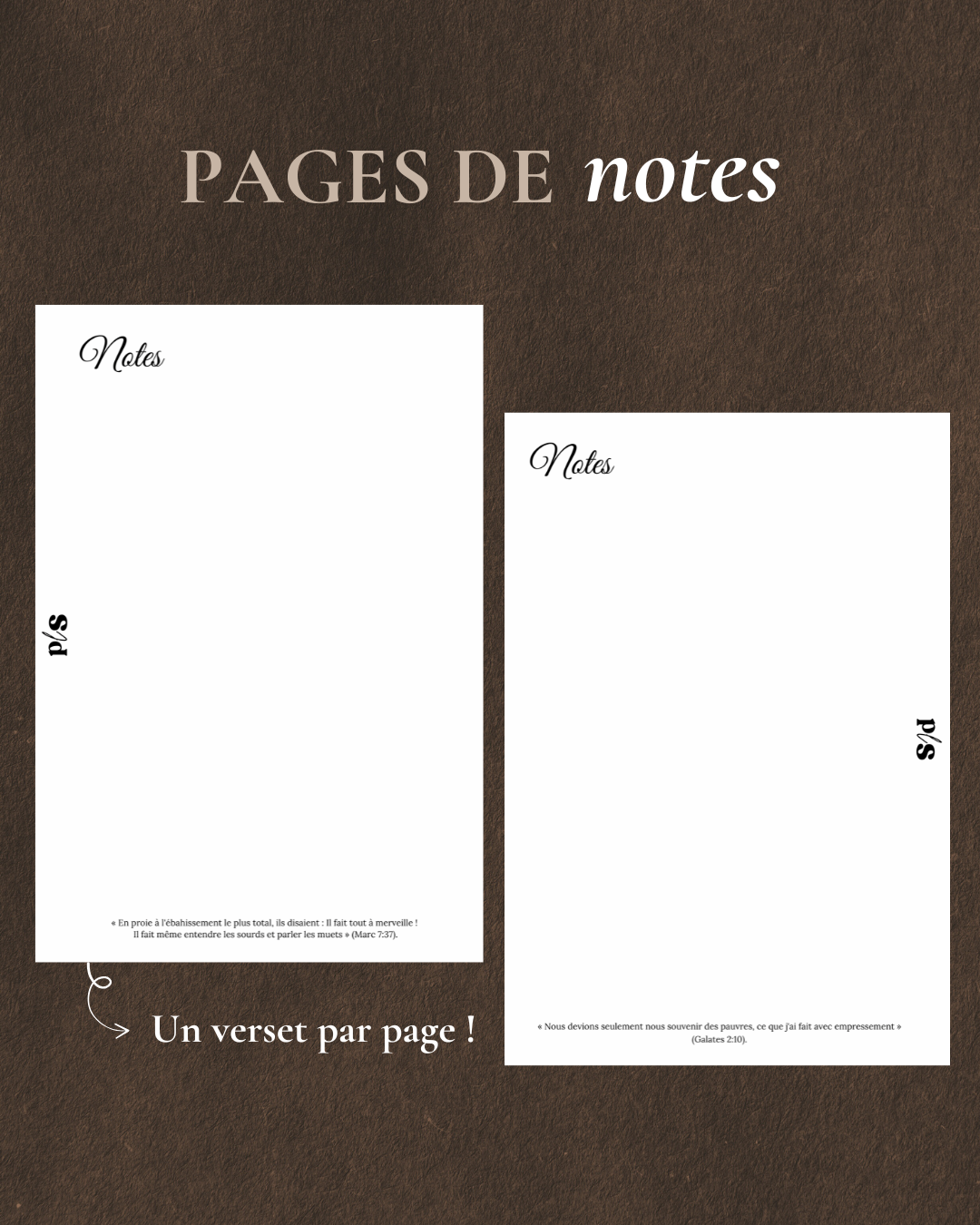 Pages de notes