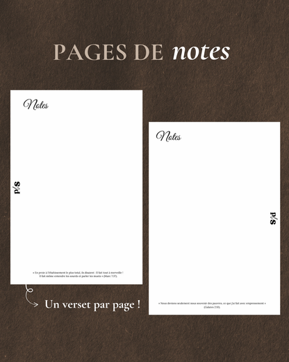 Pages de notes