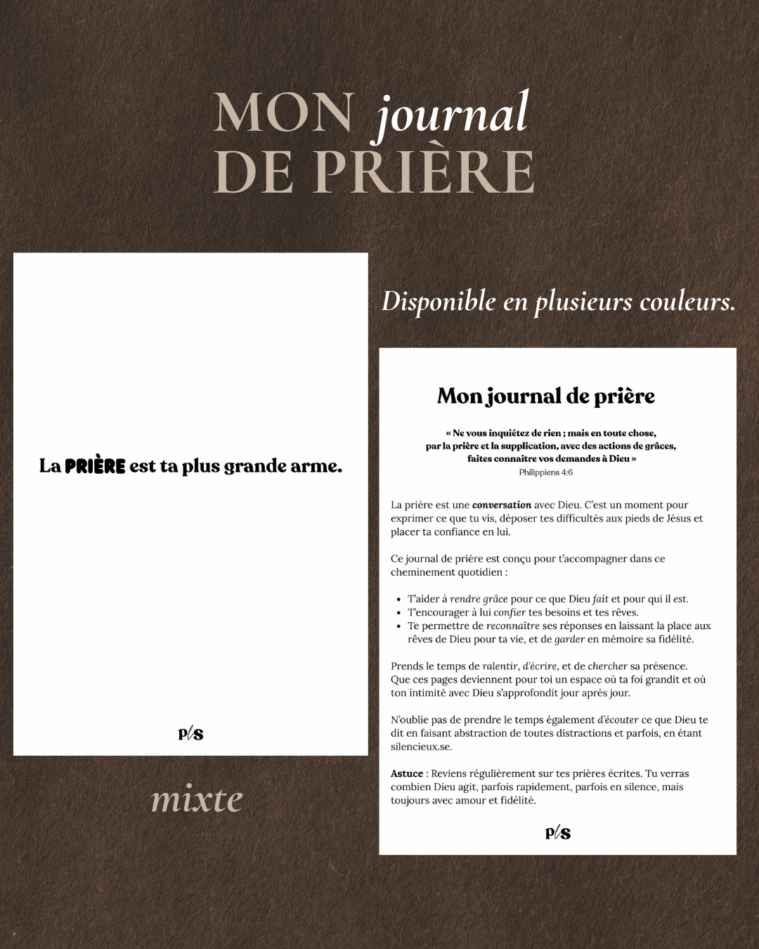 Journal de prière