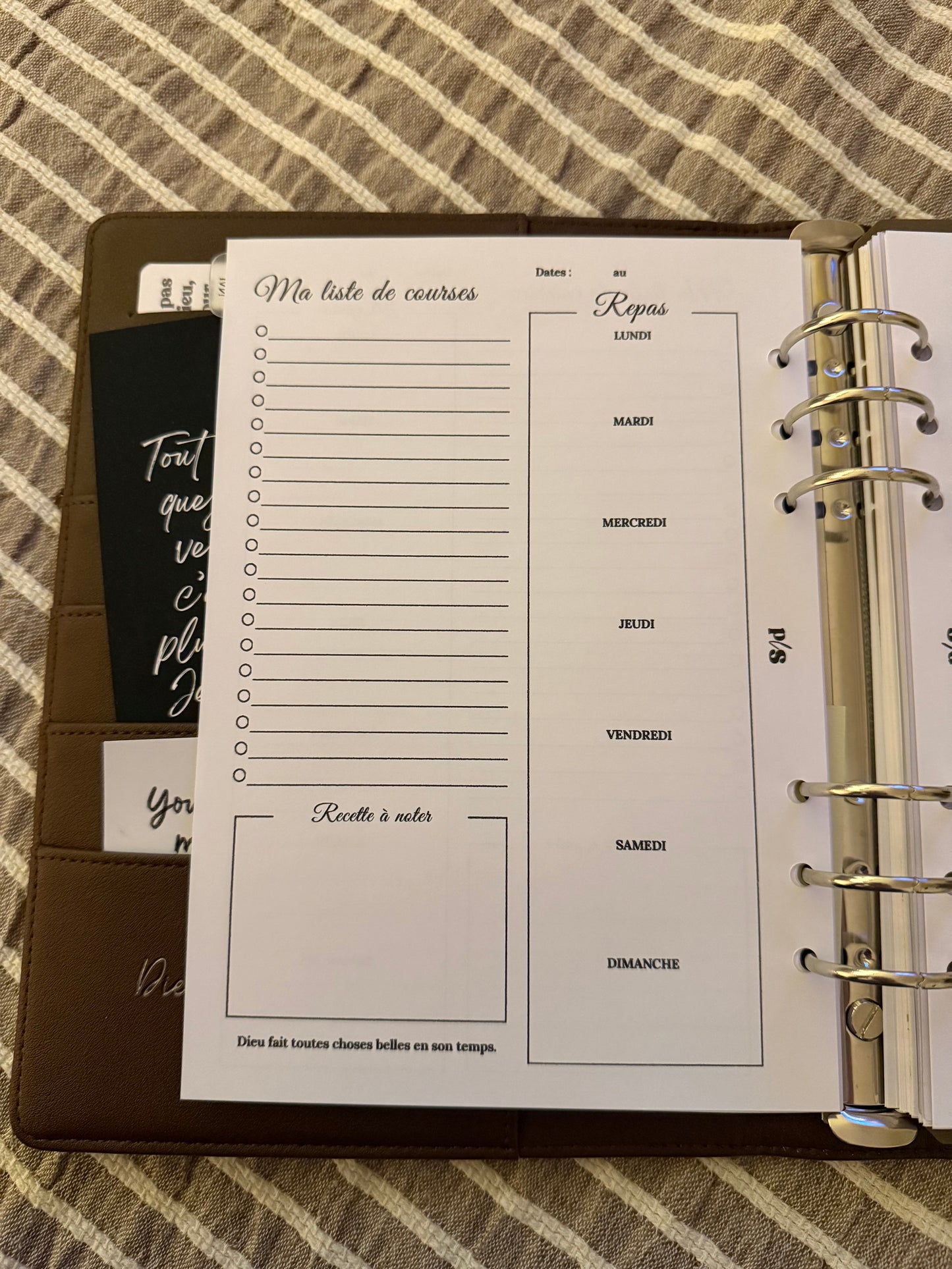 Ma liste de courses & menu