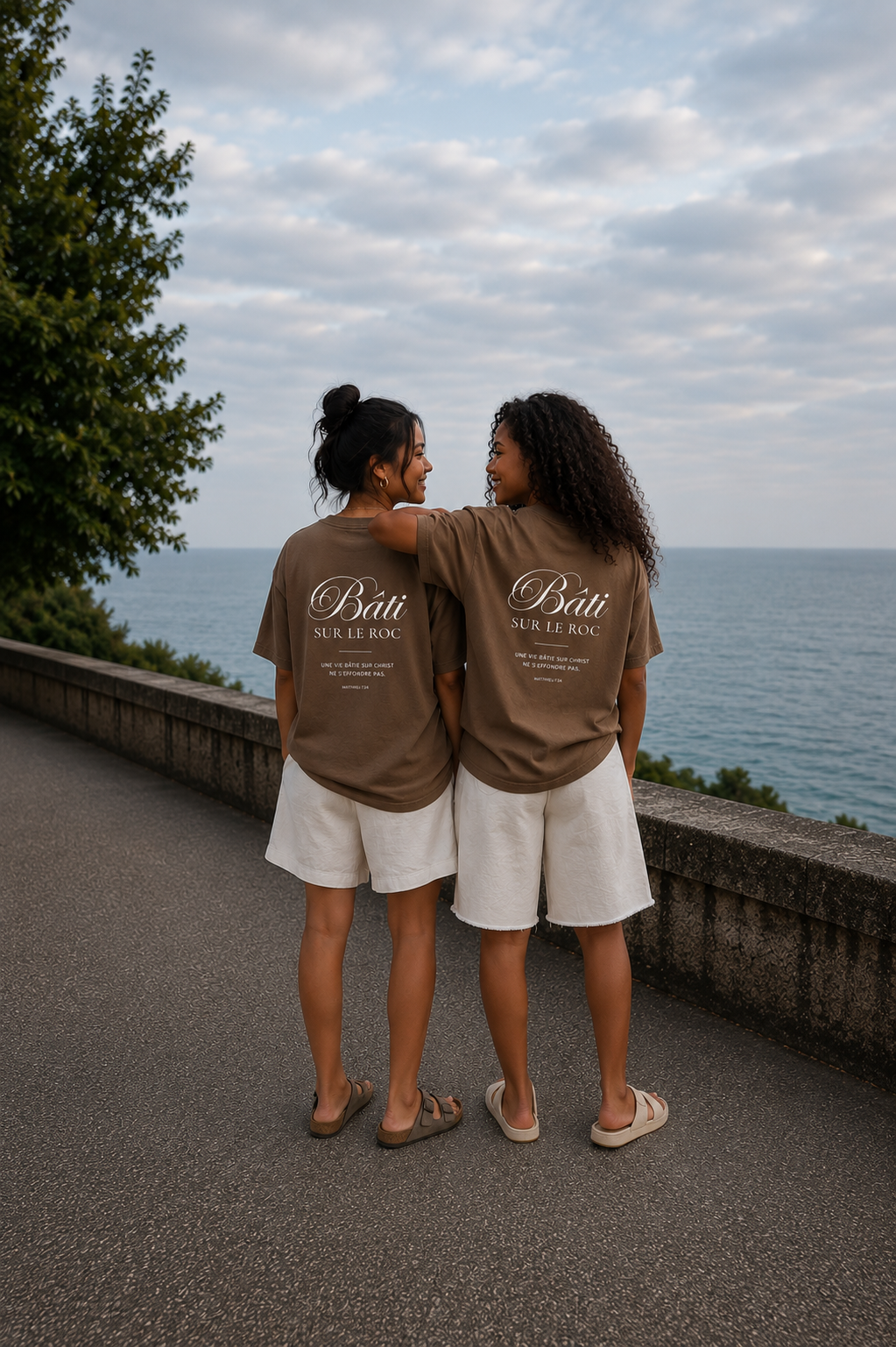 T-shirt "Bâti sur le roc"