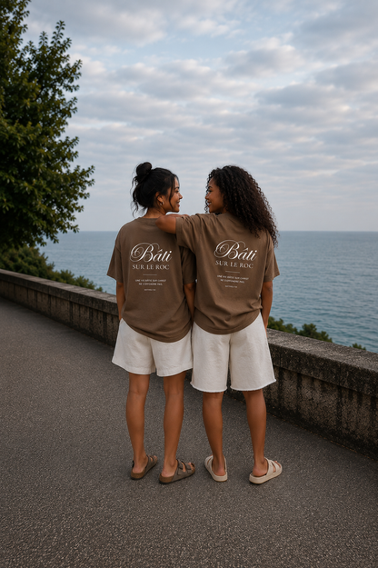 T-shirt "Bâti sur le roc"