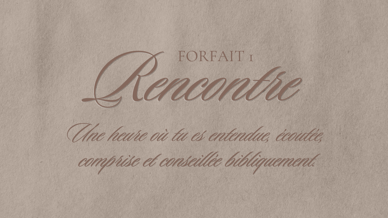 Forfait 1 - Rencontre
