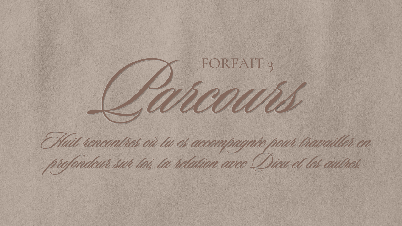 Forfait 3 - Parcours