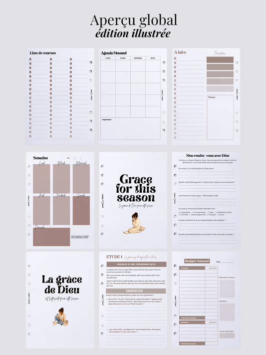 Agenda Femme non daté