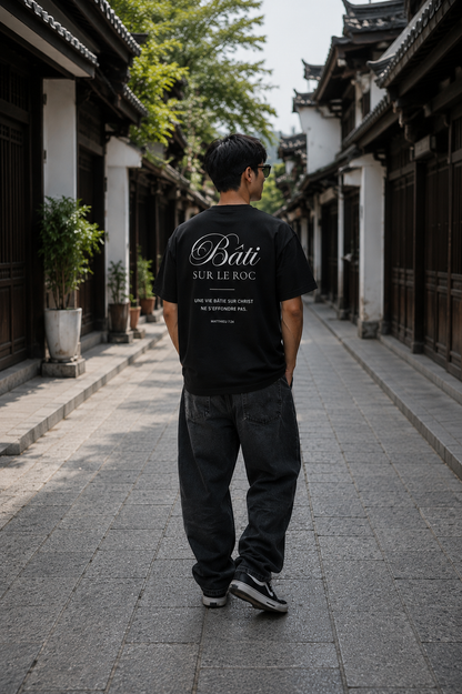 T-shirt "Bâti sur le roc"