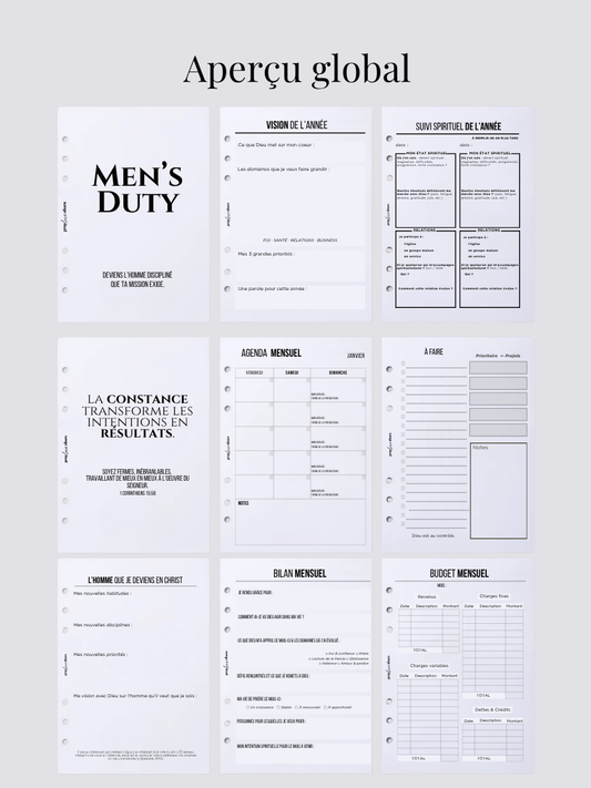 Planner Men's Duty