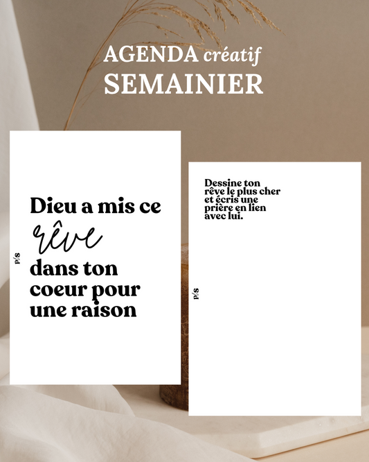 Agenda semainier Créatif (non daté)