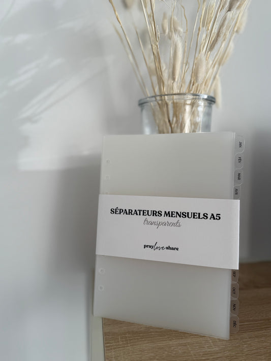 Séparateurs mensuels