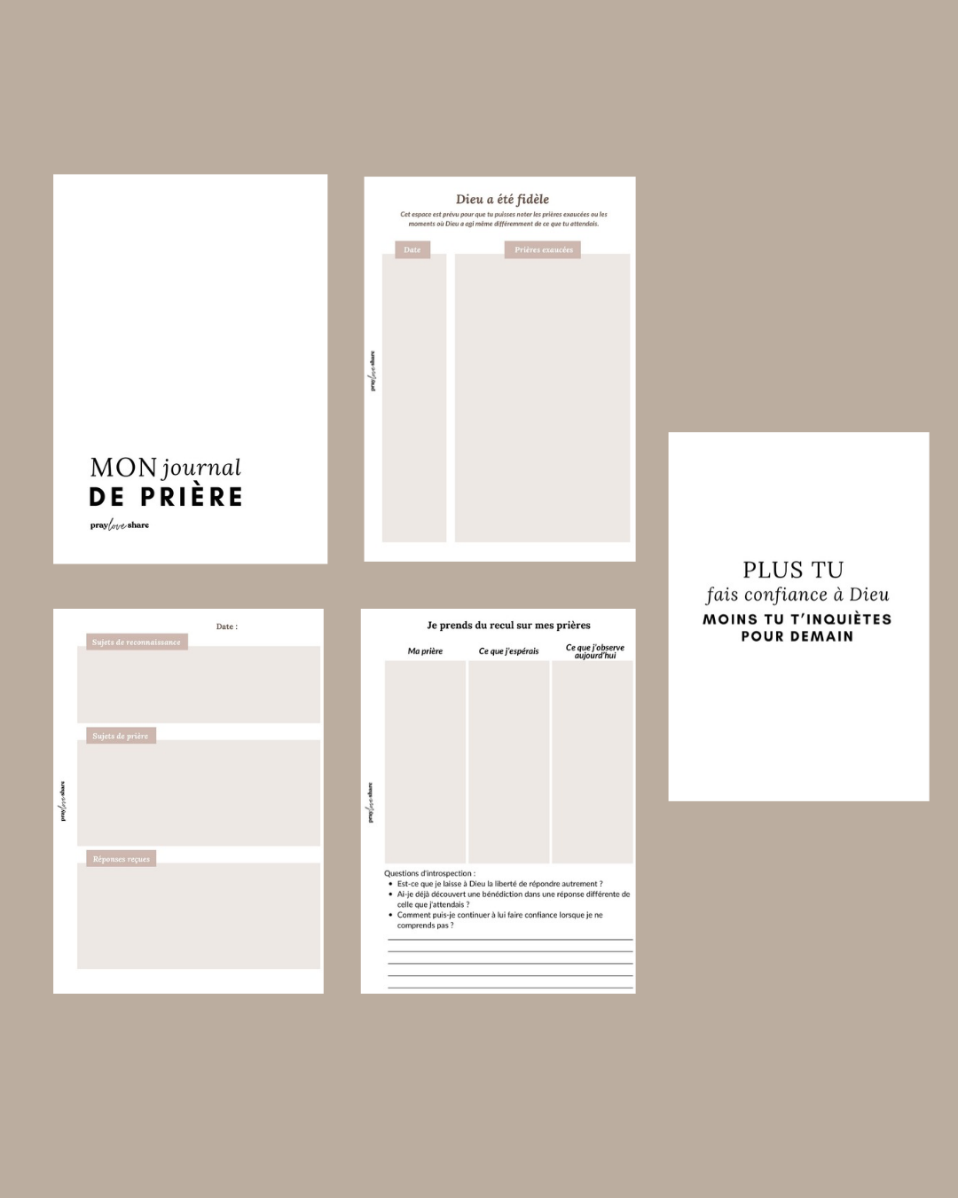 PACK SPECIAL Planner étude biblique + journal de prière