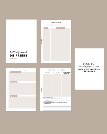 PACK SPECIAL Planner étude biblique + journal de prière