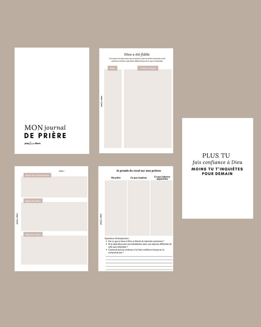 PACK SPECIAL Planner étude biblique + journal de prière
